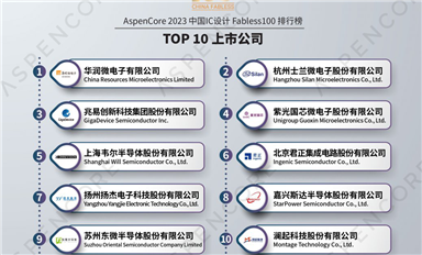 詳細(xì)解讀AspenCore 2023 中國IC設(shè)計 Fabless100 排行榜