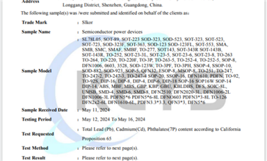 薩科微Slkor產(chǎn)品通過“加州65”測試 公司實力不斷提升